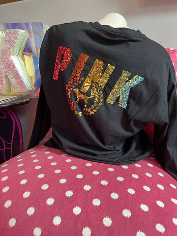 Bling Long sleeve  Pink Tee