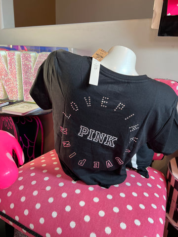 Pink Short Sleeve Bling tee