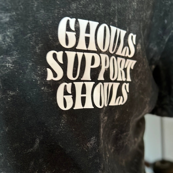 Vs Pink Halloween Glow in the Dark Ghouls Support Ghouls Tshirt