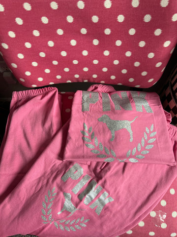 Victoria Secrets SweatPants and Tee Set