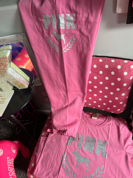 Victoria Secrets SweatPants and Tee Set