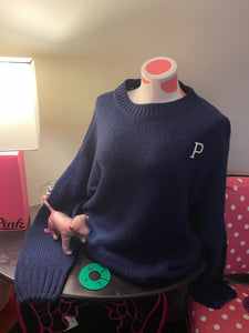 Thick Sweatshirt Pink “P” Sweatshirt