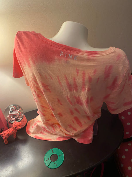 Victoria Secrets Pink Tye Dye Tee