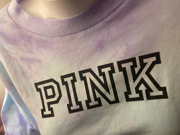 Long Sleeve Crop Tee Vs Pink