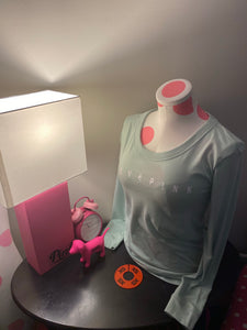 Victoria Secrets Pink “Love Pink” Mint Tee