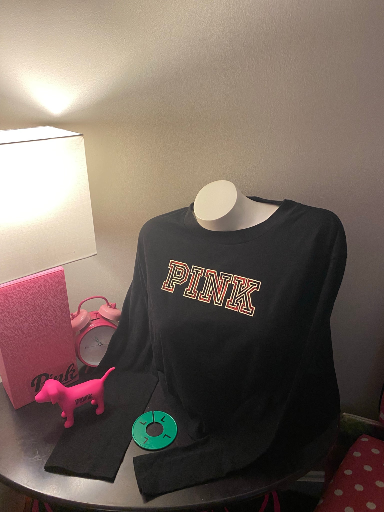 Victoria Secrets Pink Long sleeve Tee crop